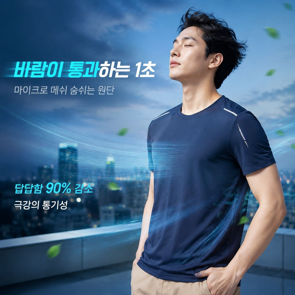 남성용 아이스 실크 반팔티 여름 얇은 루즈핏 스포츠 쿨링 티셔츠