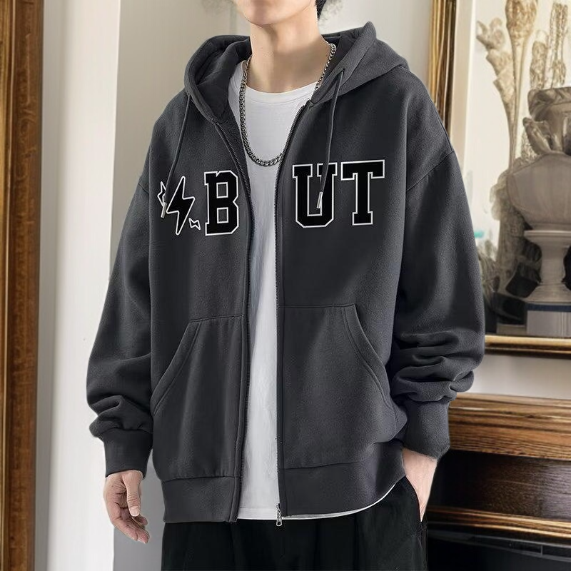 남자 루즈핏 후드 점퍼 주니어 카디건 맨투맨