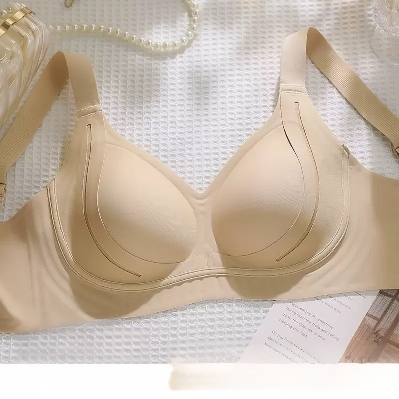 Partitioned Gathered Lifting Wireless Bra