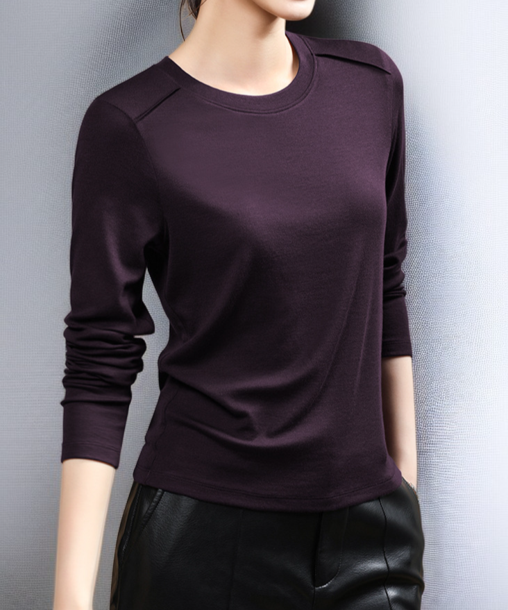 울 베이스 레이어의 뛰어난 신축성 표현