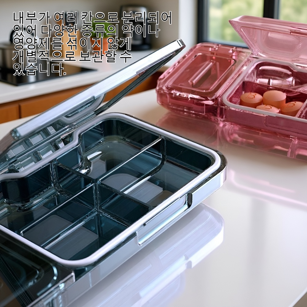 휴대용 정제 분배기