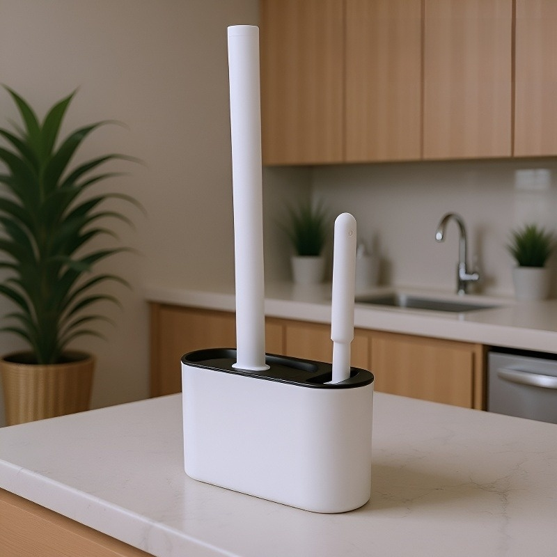 Cepillo de baño doméstico con diseño ergonómico