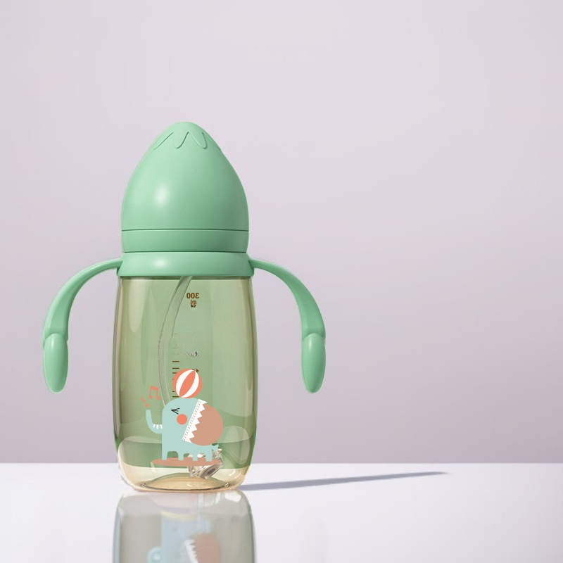 広口タイプシリコン哺乳瓶・柔らかい乳首・赤ちゃん用・耐衝撃・防膨張・中性カップ