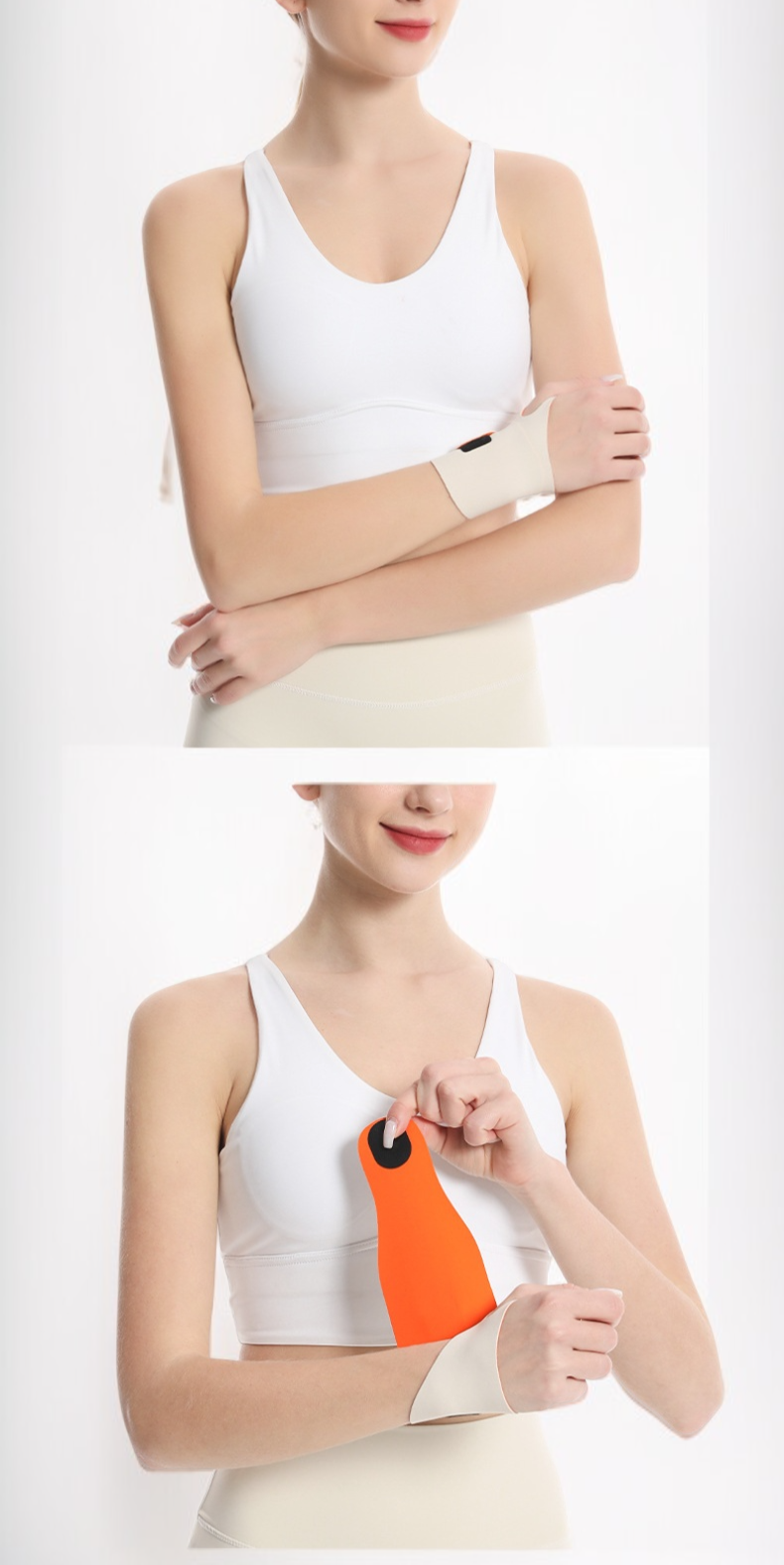 関節をしっかり固定できる手首装具の構造説明