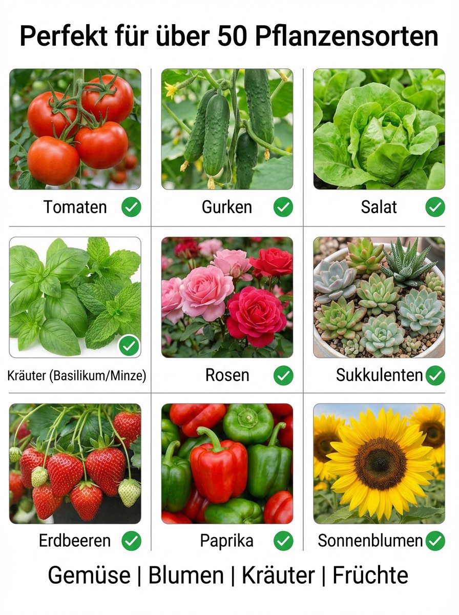 Multifunktionaler Anbaukasten mit frischem Salat bepflanzt