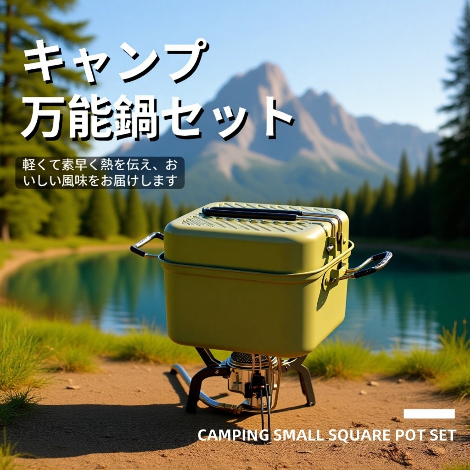 户外露营锅套装 不粘锅 无涂层 