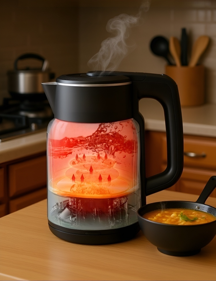 省エネ機能付き厚手断熱ケトル