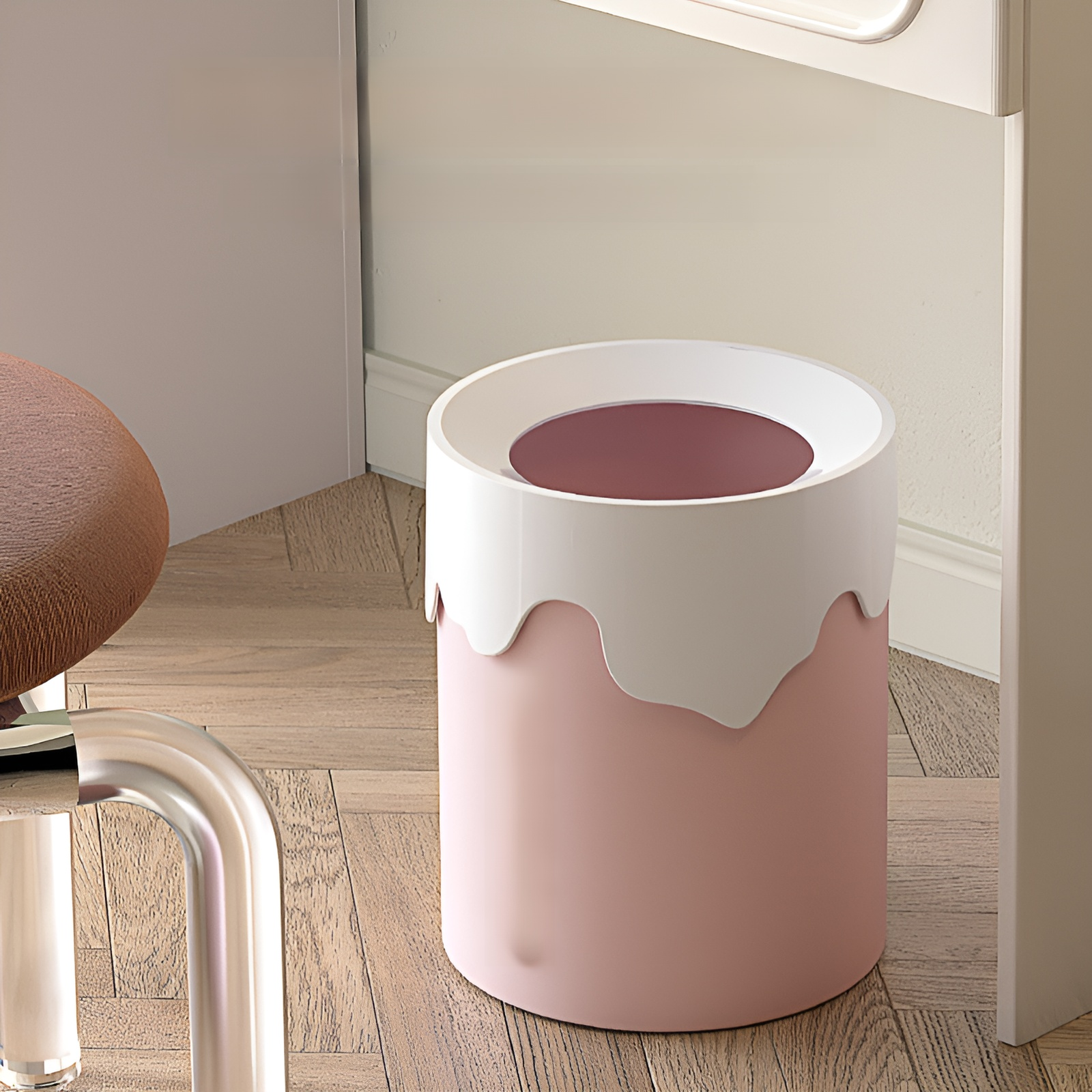 Poubelle polyvalente pour salon, chambre et toilettes