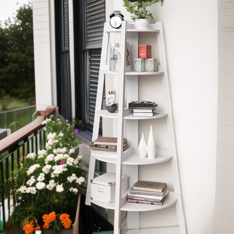 北欧風プラントスタンド、フラワーシェッド、バルコニーフラワーラック、壁コーナー収納ラック、多機能整理収納ラック