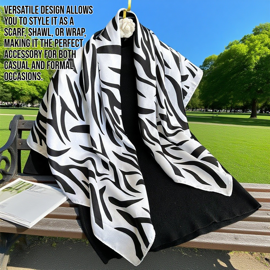 Striped printed fashionable scarf shawl