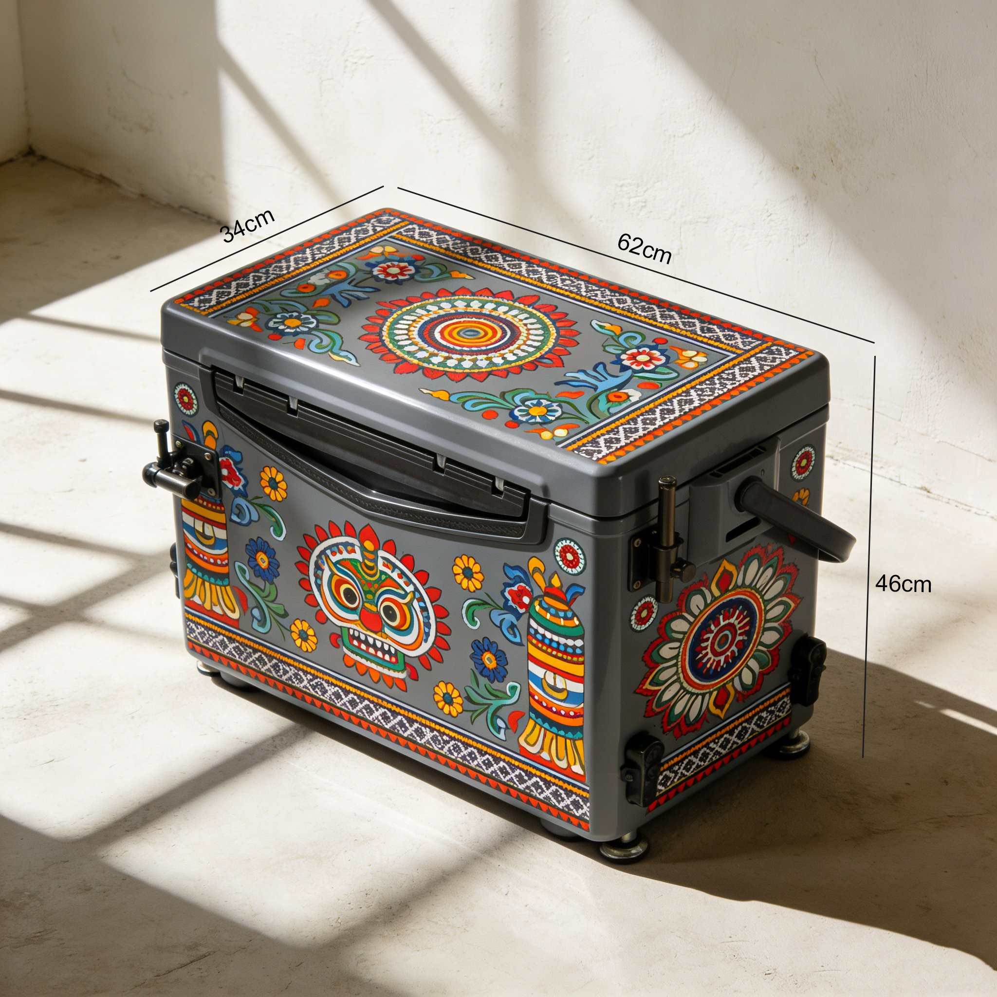 신선 식자재 보관 가능한 쿨러박스 내부