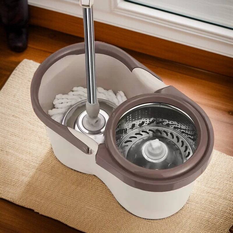 가정용 원터치 전자동 회전 밀대 손세탁 밀대통 게으름뱅이 밀대통 탈수 세트