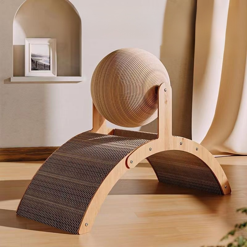 고양이그립 스탠드형 고양이그립 볼 내마모성 발톱제거기 자화자화한 장난감