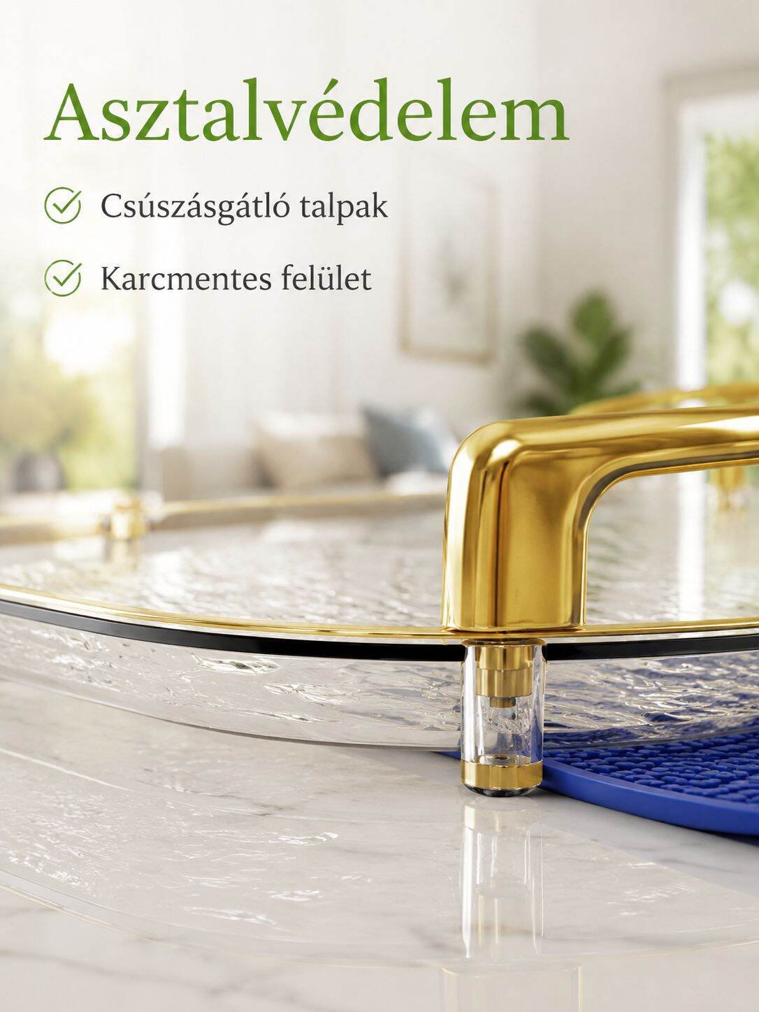 Tartós teasüteményes tálca nagy kapacitással