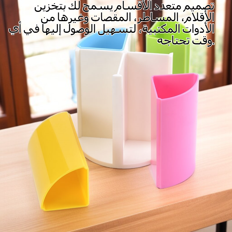 حامل أقلام مقسم لسطح المكتب