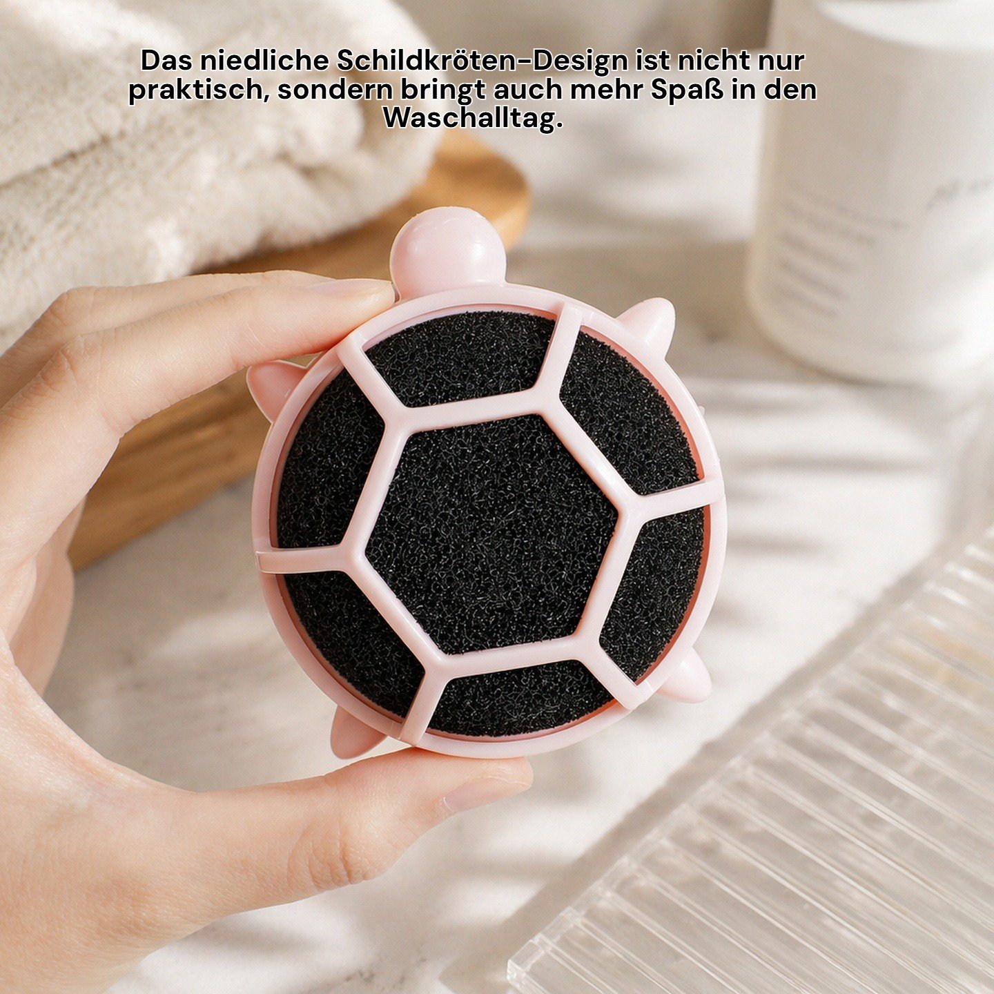 Niedlicher Schildkröten-Waschball Fusselentferner