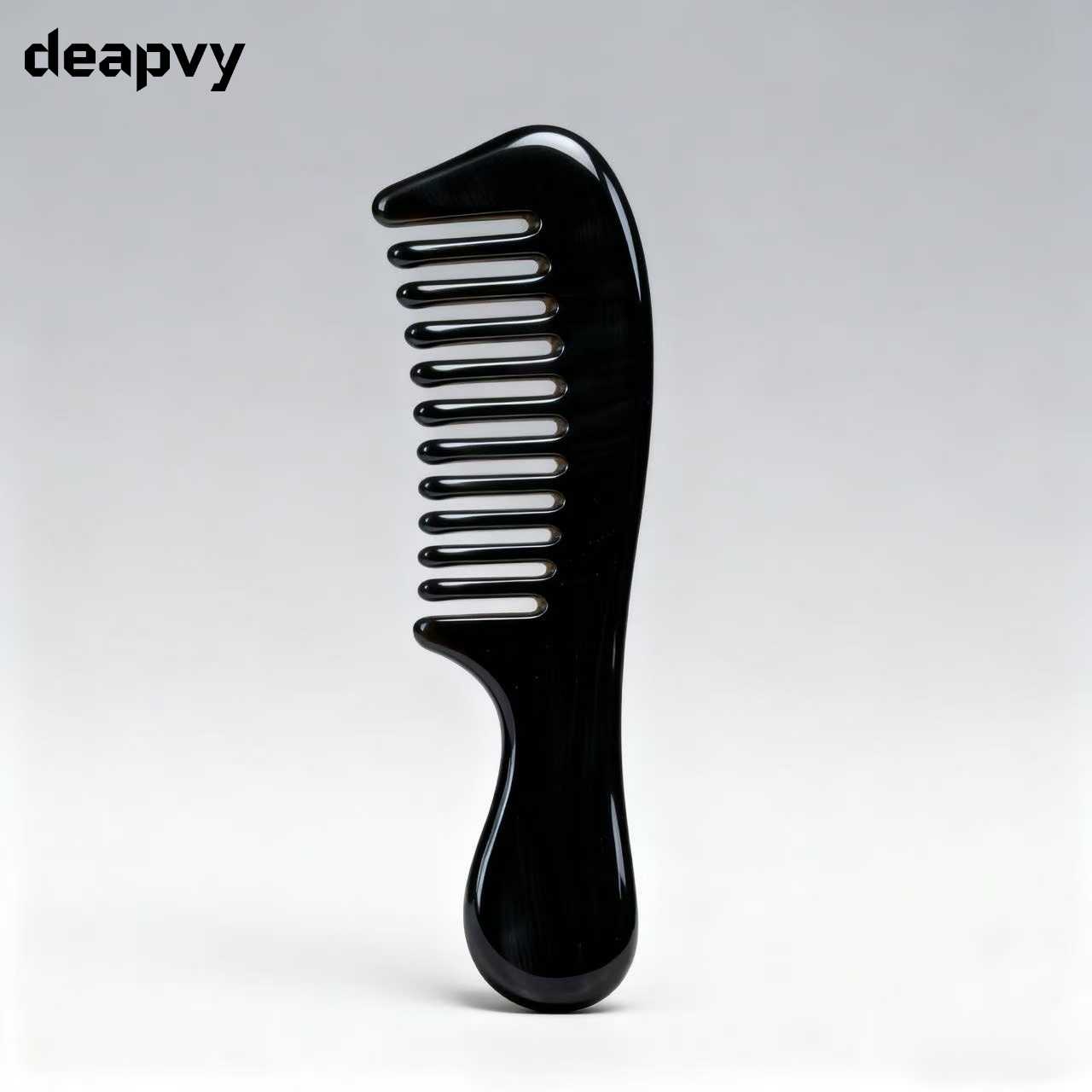 흑우각 빗과 청정두정마사지 경락빗 2개 세트