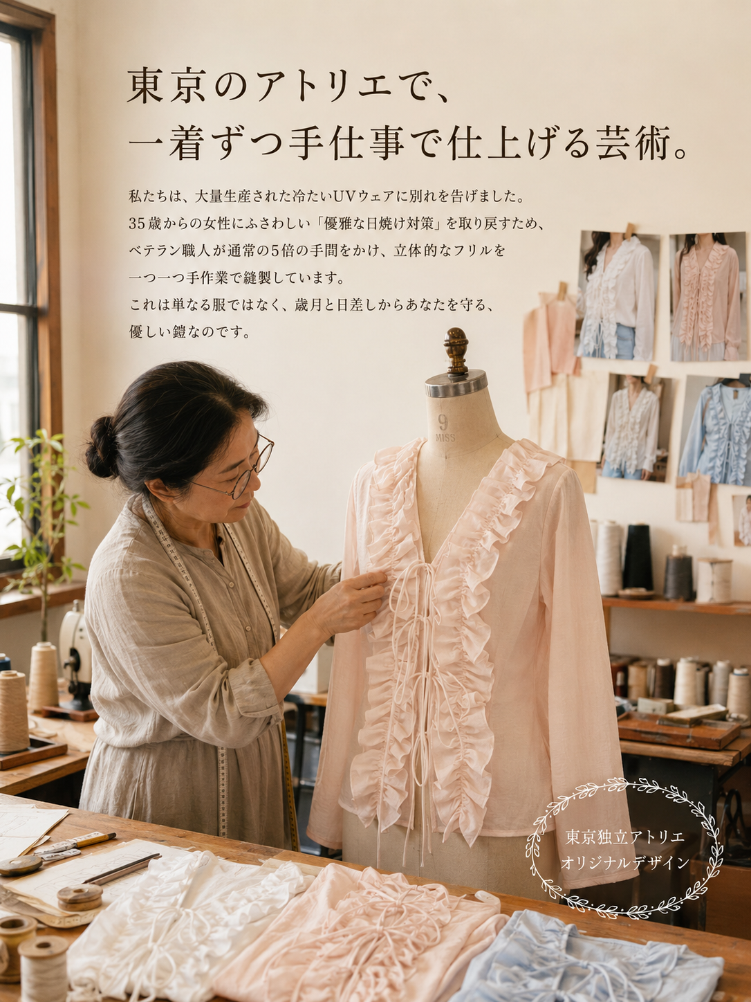 Monolly 累計12万枚突破・清楚系超軽量フリルシャツ | 今年の夏の大本命