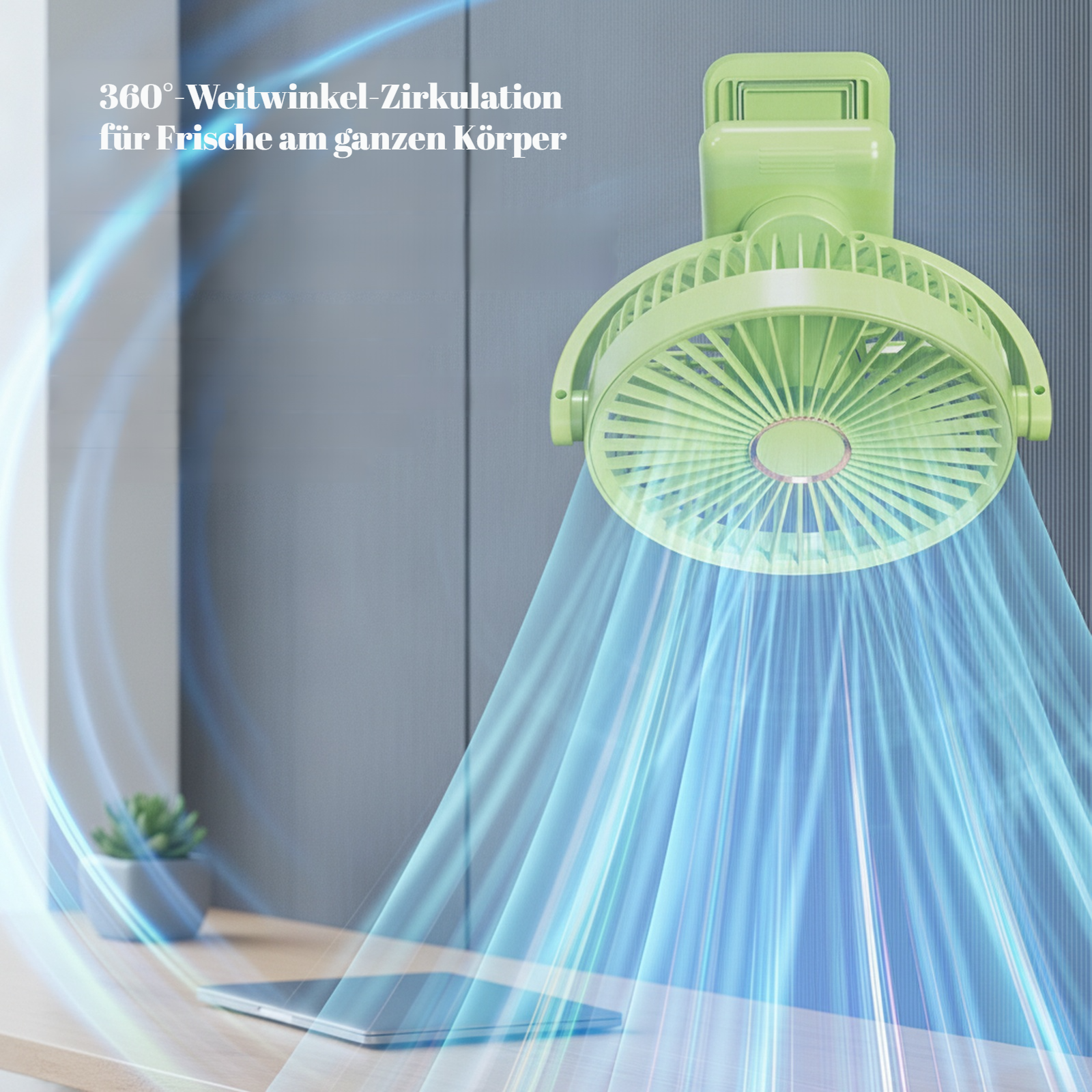 Tragbarer Mini-Ventilator für zu Hause und unterwegs