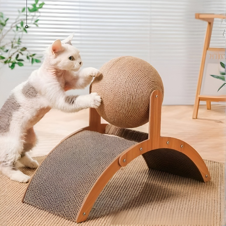 ยืนขึ้นแมว Scratch บอล