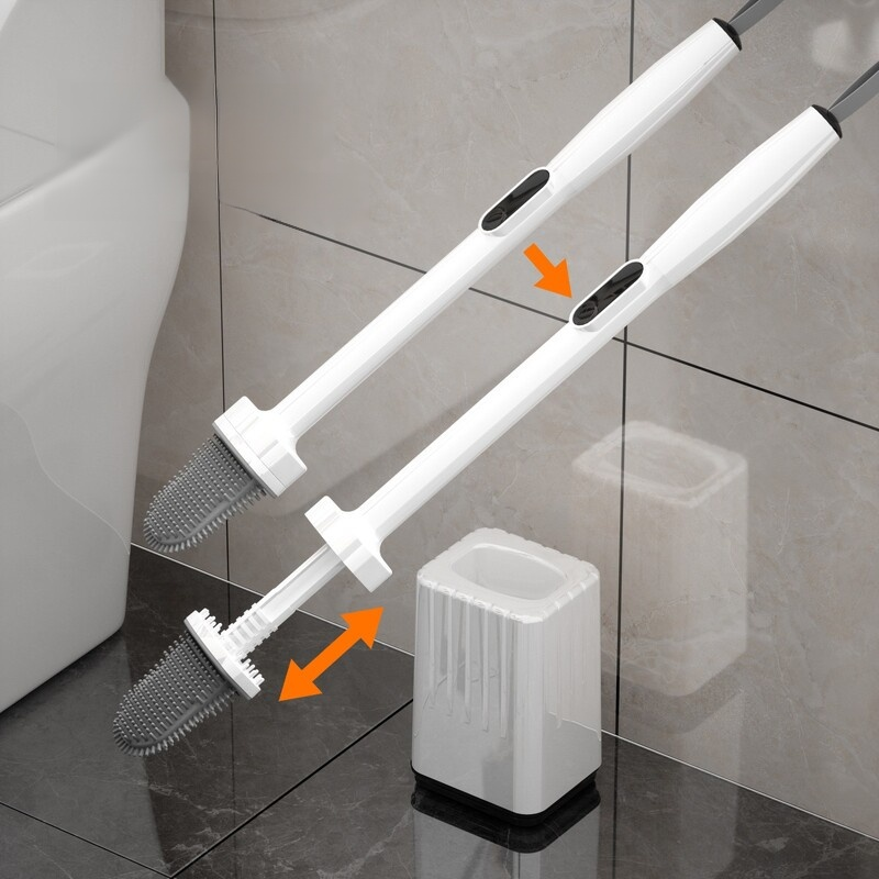 화장실 변기 청소 세트 사각 청소 긴 손잡이 변기 브러쉬 화장실 세면대 세트 신축식 변기 청소 브러쉬