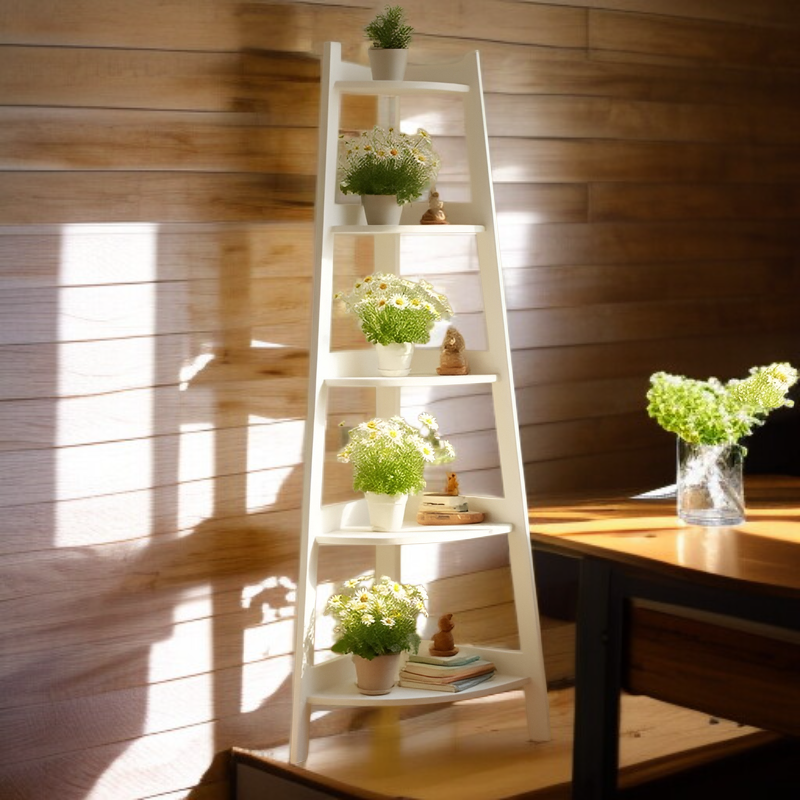 北欧風プラントスタンド、フラワーシェッド、バルコニーフラワーラック、壁コーナー収納ラック、多機能整理収納ラック