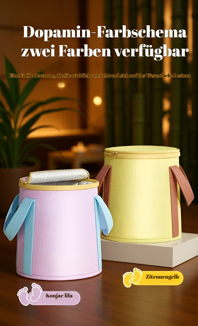 Ergonomischer Fußbad-Eimer für entspannte Füße