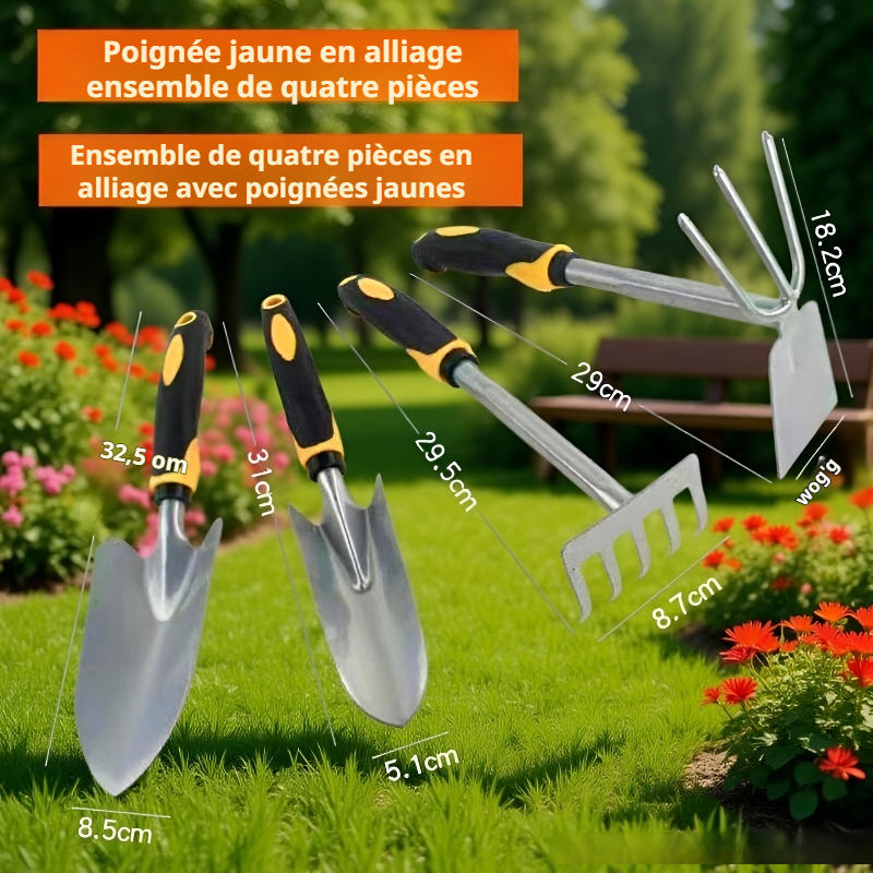 Houe robuste pour travailler la terre au jardin