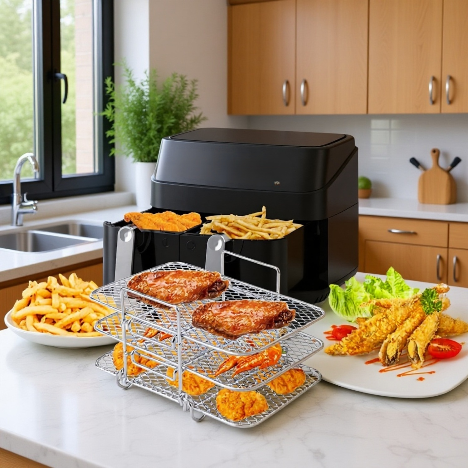 Thickened wire rack for air fryer