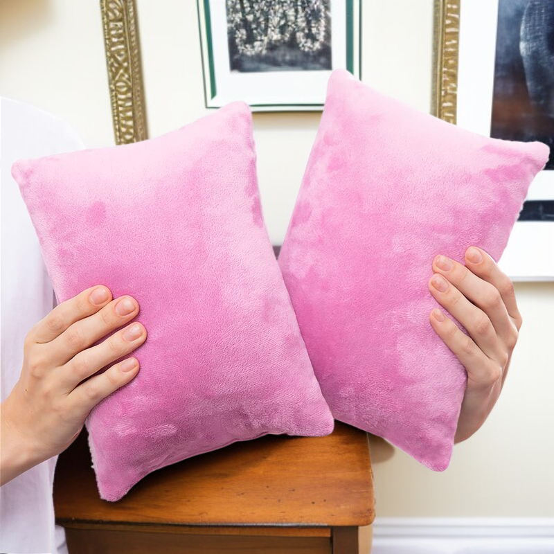 旅行迷你絨布枕頭