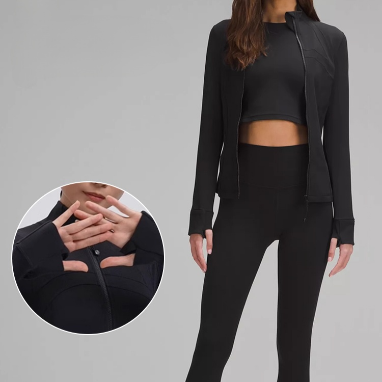 秋冬ランニングスリムフィットパーカー女性用ジャケット