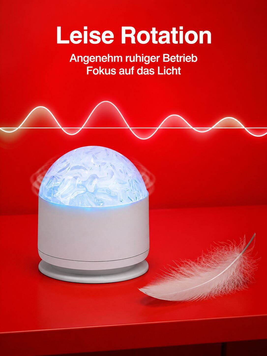 Stimmungsvolles Nachtlicht mit Nordlicht-Effekt