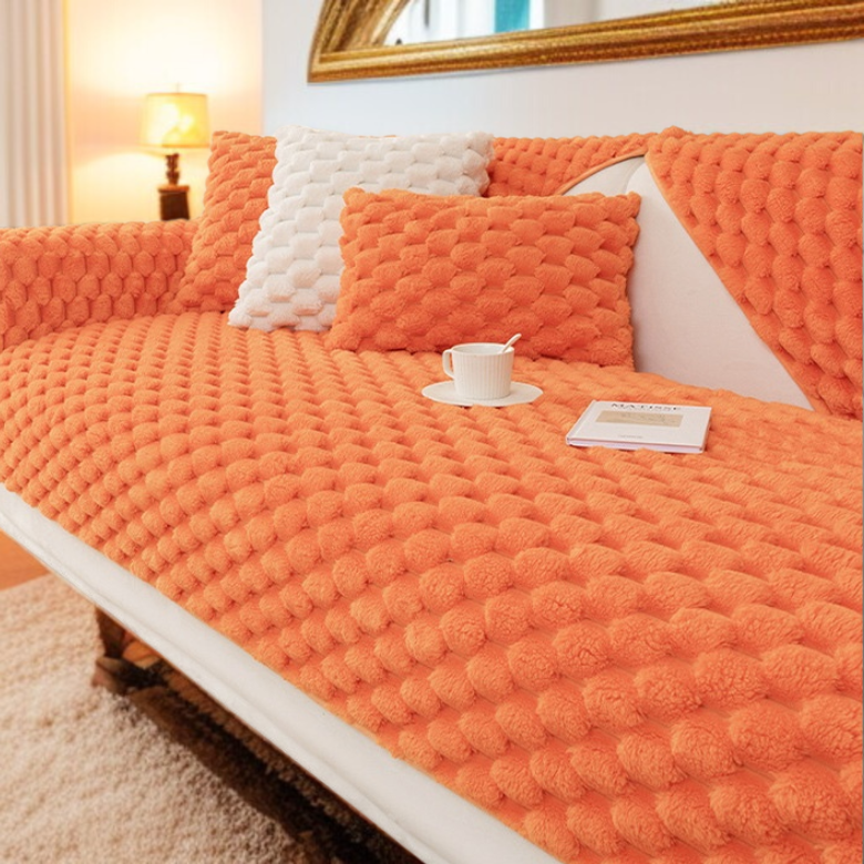 ベルベット厚手布タオル滑り止めクッションソファクッションクリーム風毛ソファカバーカバー布冬布タオル