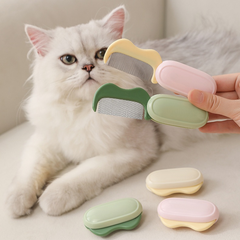 寵物小型面部梳 折疊去淚痕開結排梳 狗狗專用清理神器