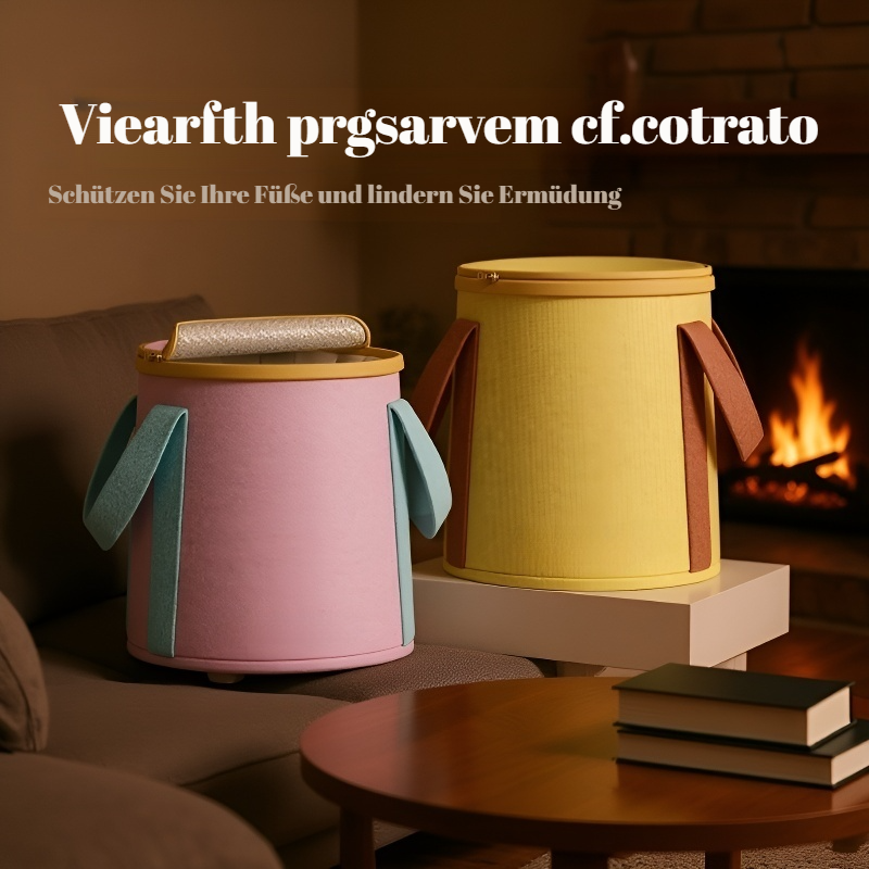 Faltbarer, erhöhter, isolierter Fußbad-Eimer