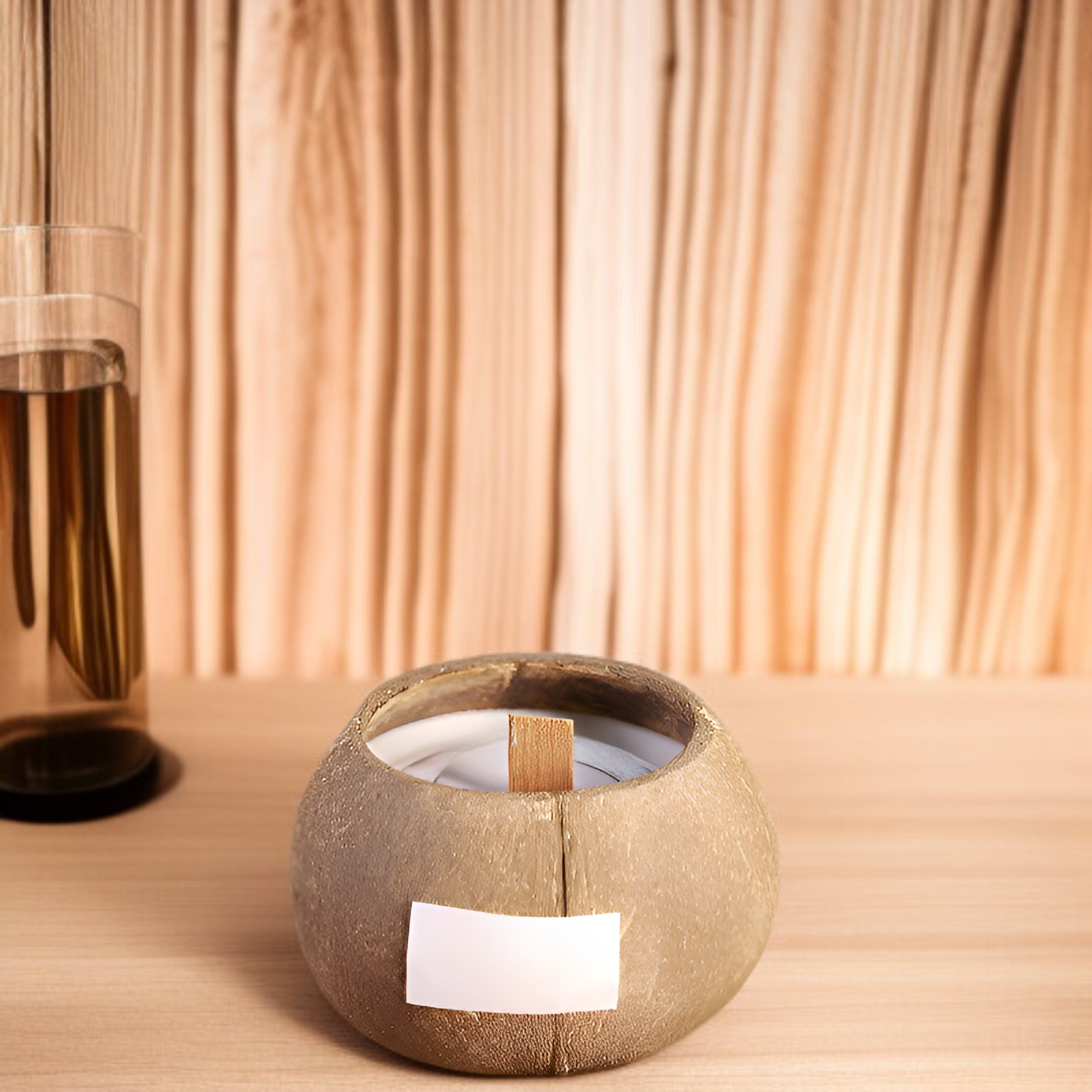 椰子殼香氛蠟燭點燃使用情境