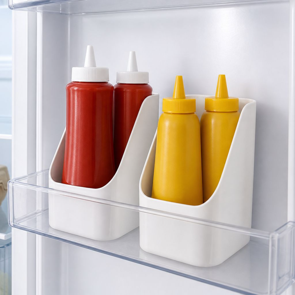 Multi-functional Plastic Vegetable Storage Box Desktop Organizer
