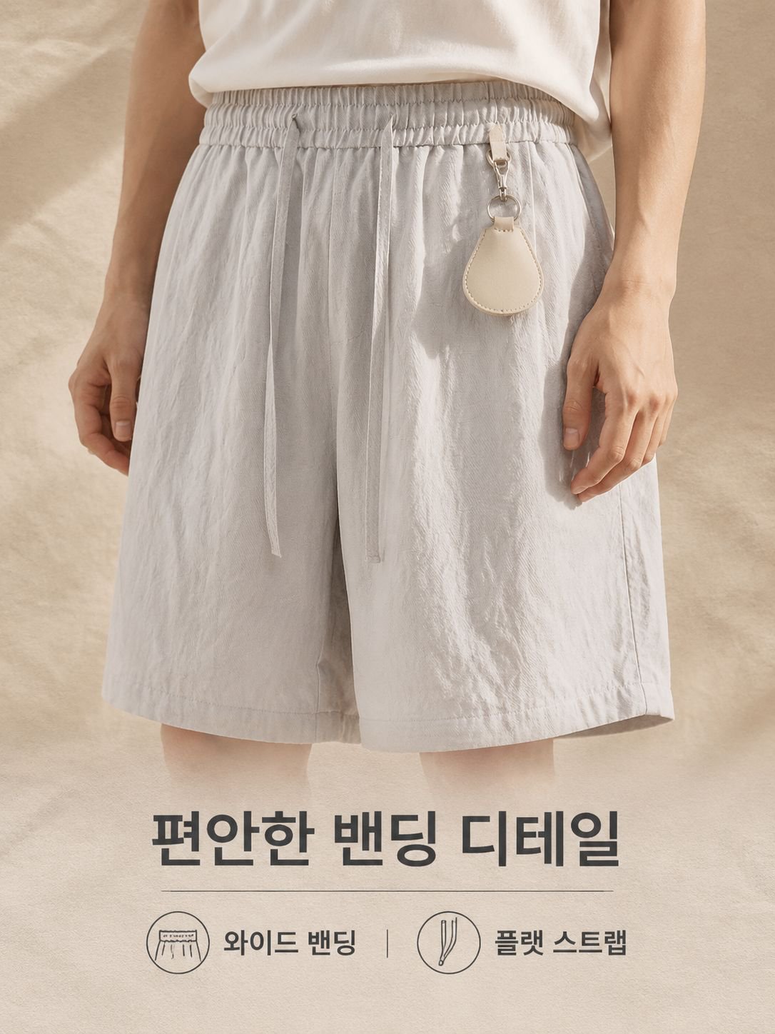 남성용 오부 반바지 여름 캐주얼 반바지