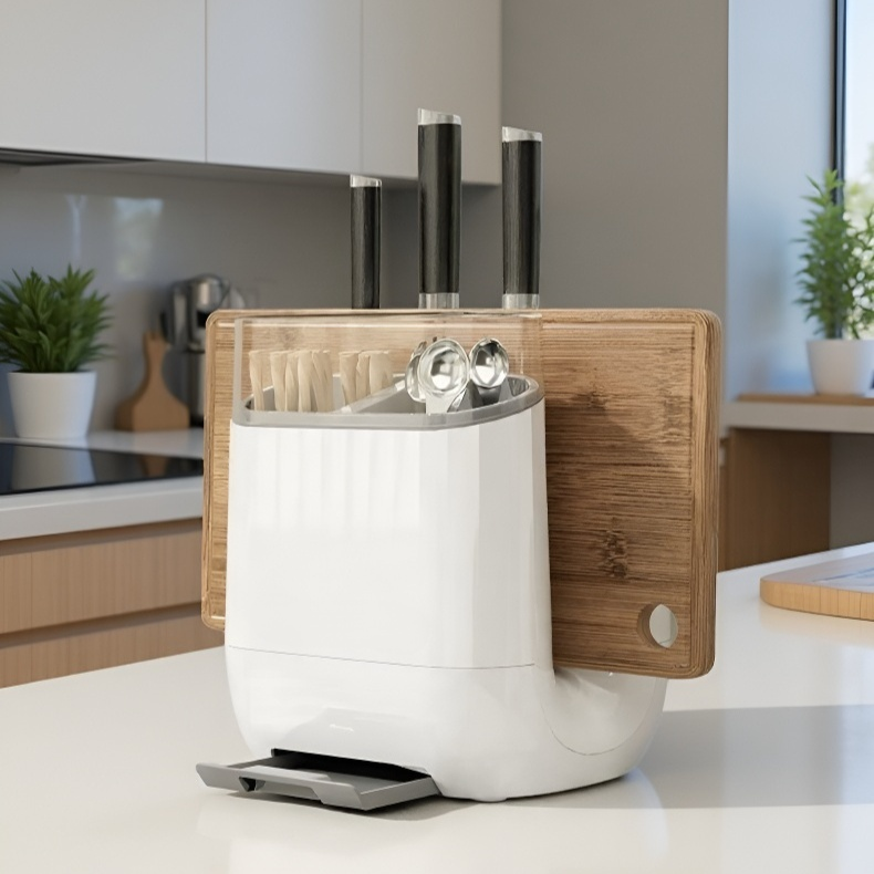 廚房檯面收納架節省空間效果