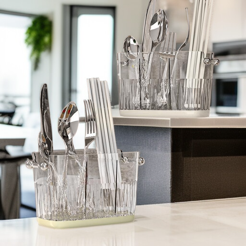 벽걸이형 고급 수저통 주방 신제품 물빠짐 수납통