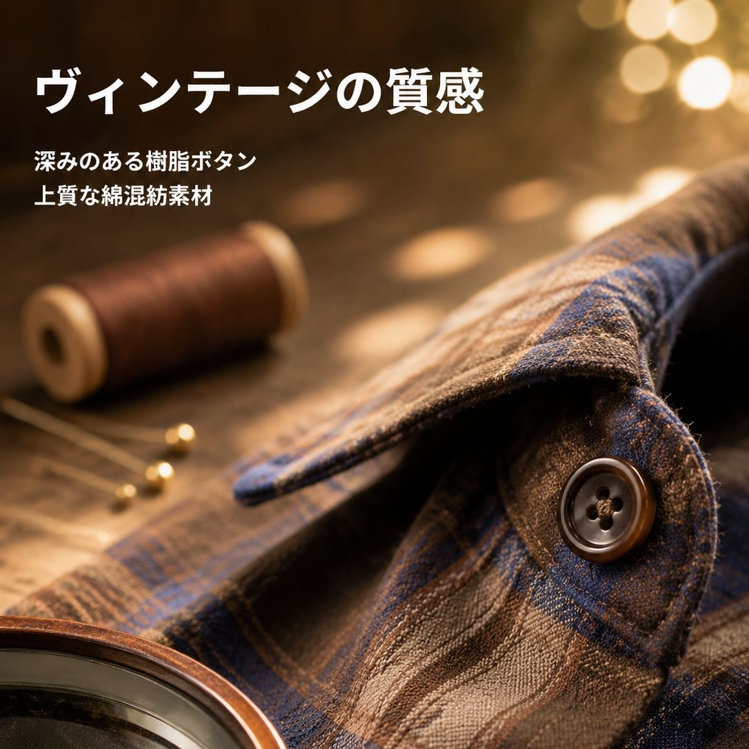 レトロで合わせやすいカジュアルシャツ