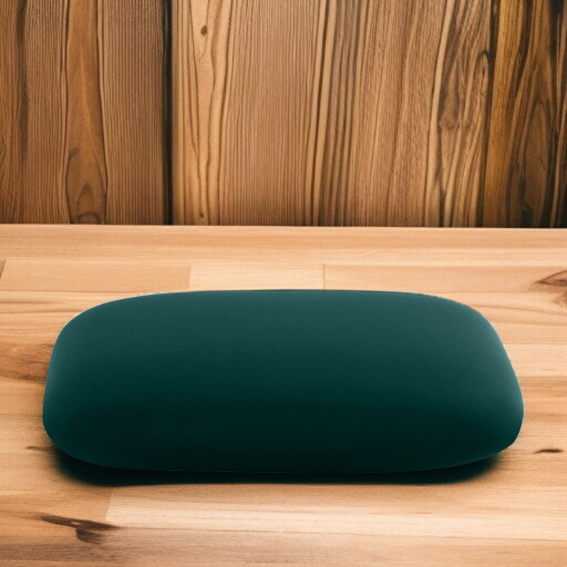 Cojín refrescante y absorbente para siestas, diseño ergonómico curvo, soporte ancho