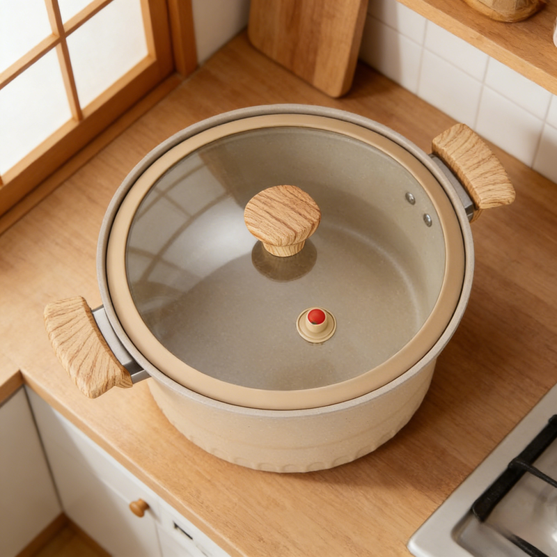 1個の圧力鍋、蓋付き多用途スープ鍋、便利なキッチン調理器具