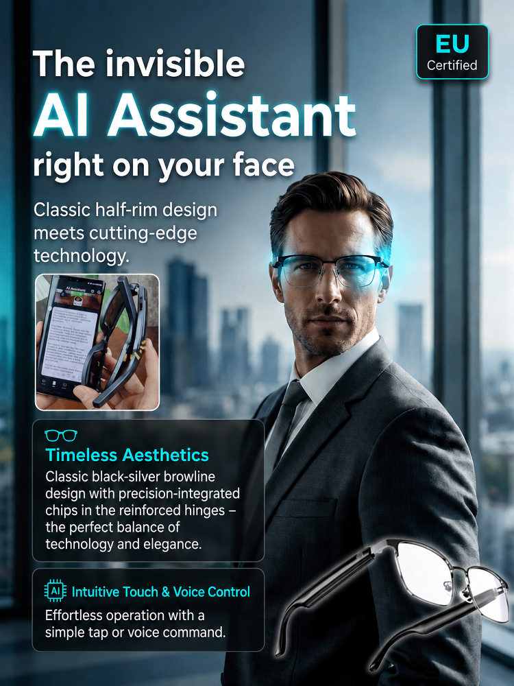Smart Color Changing Touch and Voice Control KI Glasses