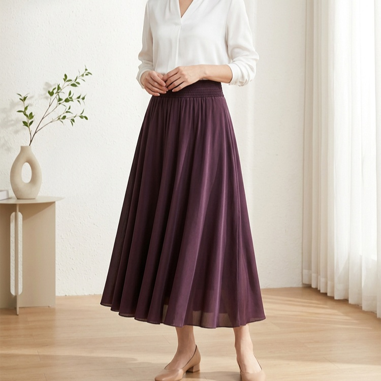 夏季薄款碎花A字裙