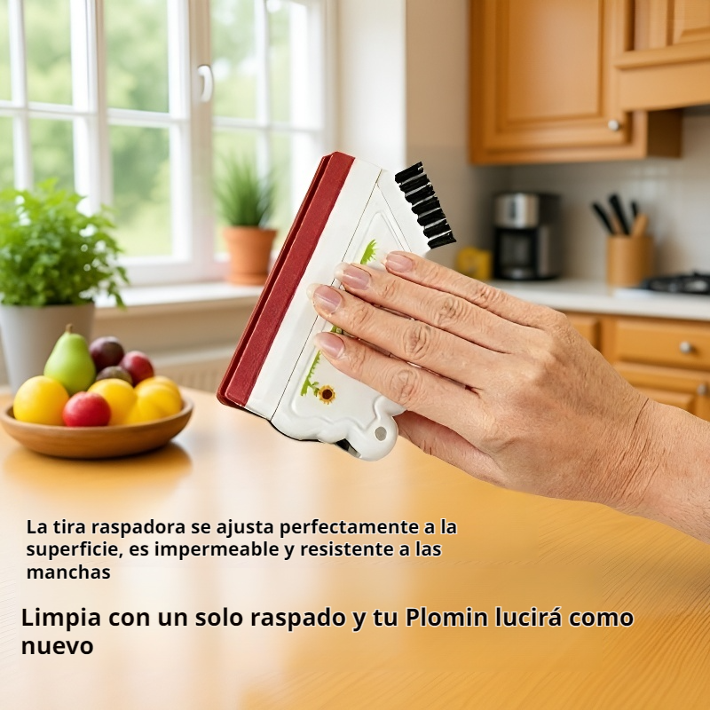 Limpiador y escurridor 2 en 1 para baño