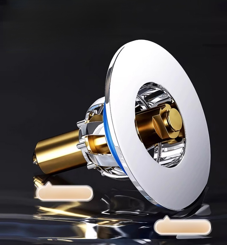 Fußbetätigter, vollständig aus Kupfer gefertigter Pop-up-Ablaufkern