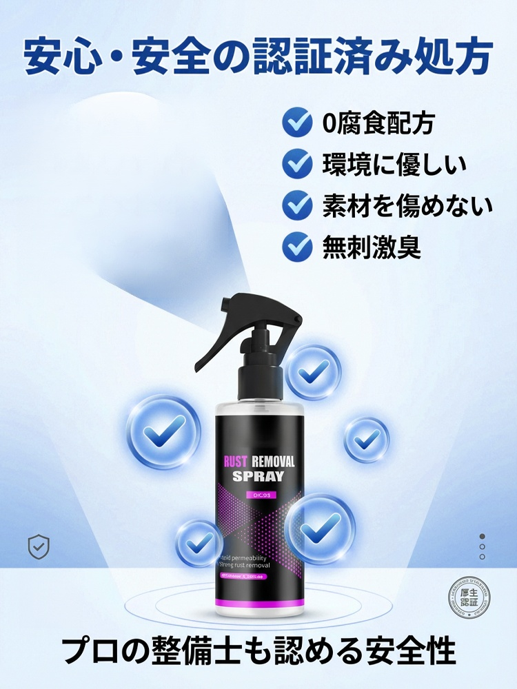 車用洗浄・サビ取り剤