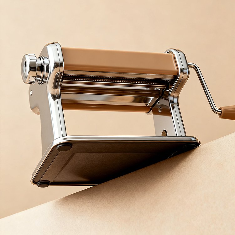 เครื่องรีดบะหมี่มือหมุนใช้งานง่าย ทนทาน