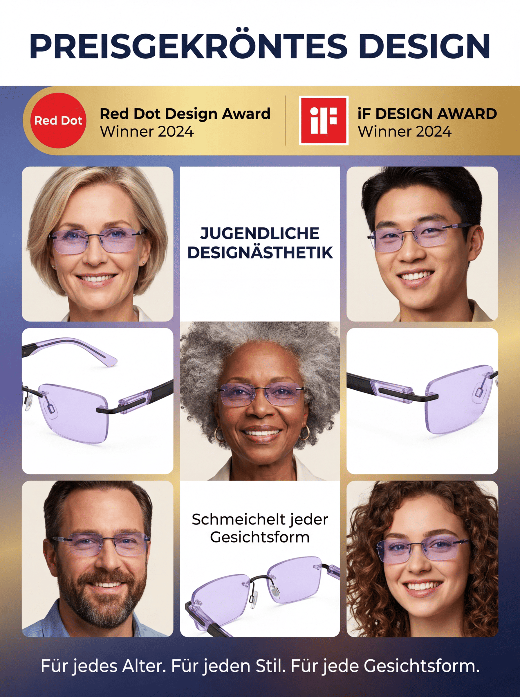 【Sehkraft zurück auf 20 Jahre】Intelligente Fokusveränderung Komfortable Lesebrille